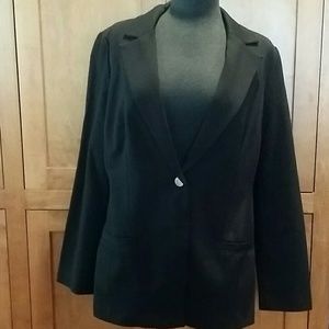 New Chico's Sz 1 Black Blazer Medium